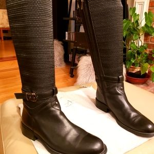 AQUATALIA LEATHER WOMAN BOOTS SIZE 8 MADE IN ITALY
